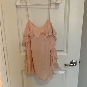 Elegant Free People Pink Ruffle Women's Top